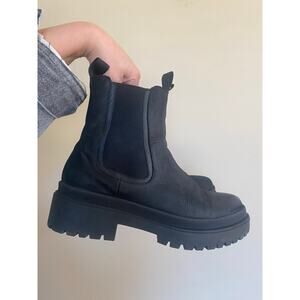 Thursday Boot Co Everyday Legend Platform Matte Black Leather Boots Womens 10